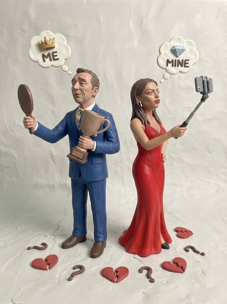 Red backdrop promo portrait