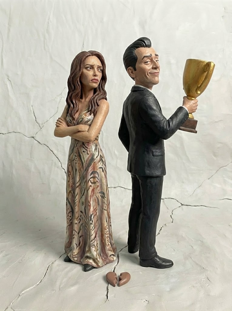 Red backdrop promo portrait