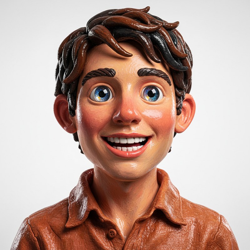 Felix — clay portrait