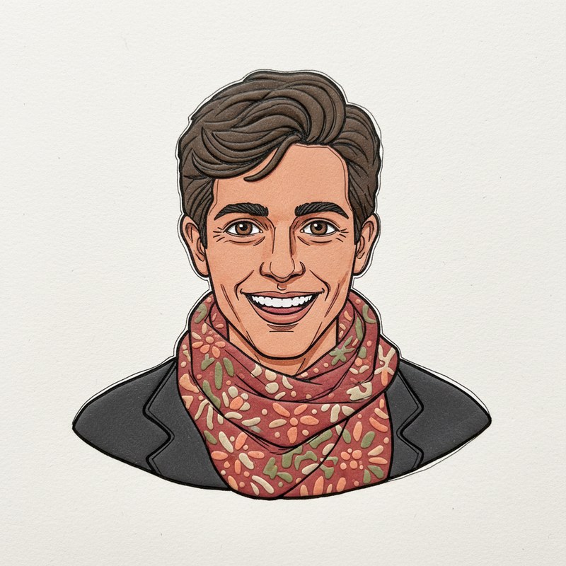 Viktor — clay portrait
