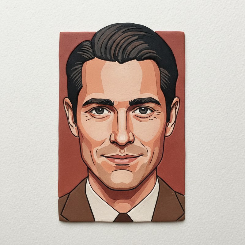 Damien — clay portrait