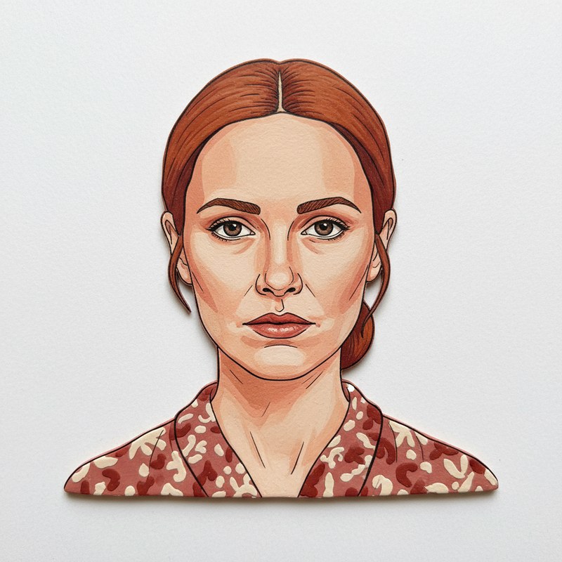 Carmilla — clay portrait